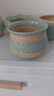 仟尚亿多肉花盆陶瓷个性简约室内植物创意粗陶花盆栽花盆透气大口径组合 RY马卡龙6个 中等 实拍图