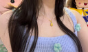 周六福黄金项链女足金999 O字链生日礼物计价A0510871 约2.98g 40+5cm  实拍图