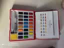 【全网低价】德国辉柏嘉（Faber-castell）固体水彩颜料套装24色初学者手绘便携组合套装576024美术写生 实拍图