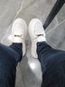 探巡女鞋春秋单鞋女软底小白鞋女增高休闲鞋女透气一脚蹬鞋子女护士鞋 2013-白色 38 实拍图