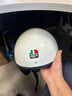 AGV X70头盔摩托车机车复古男女骑行3/4盔四季通用电动车安全帽 WHITE M（适合55-57头围） 实拍图