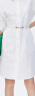 朗姿【尖货补单】法式通勤休闲显瘦POLO领衬衫连衣裙女夏新款白色裙子 雾黄色 165/84A/L 晒单实拍图
