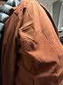 MUJI 男式 法兰绒 衬衫 男士长袖衬衣外套 休闲纯棉全棉 ACA77C1A  砖红色 L (175/100A) 实拍图