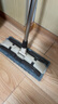 暖心话 拖把平板大号拖把旋转木地板擦地墩布干湿两用地拖家用懒人拖地神器吸水拖布尘推托把 清洁拖布1个装+清洁刮刀1个装 实拍图