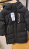 巴拉巴拉童装儿童羽绒服男童外套女童宝宝年冬装大绒被亲子装时尚长款加厚 静谧黑A版-白鸭绒-清洁度1000 110 实拍图