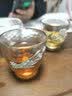 容山堂镶锡水晶玻璃茶杯主人杯单杯建盏加厚四君子品茗杯功夫茶具 锡花玻璃茶杯-梅 实拍图