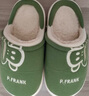 大嘴猴（paul frank）棉拖鞋女舒适情侣毛绒厚底秋冬保暖棉鞋绿色38-39PF830 实拍图