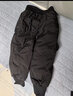 雅鹿儿童羽绒裤男童女童宝宝外穿加厚保暖洋气工装冬季中大童小童裤子 黑色 130 实拍图