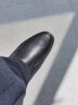 卡帝乐鳄鱼（CARTELO）一脚蹬男士软底真皮商务舒适休闲皮鞋男 6931G 黑色增高 41 实拍图
