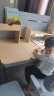 思鹿法国silux儿童学习写字桌家用可升降课桌椅小户型学生实木书桌 莫兰迪灰1.2M陪读套装可调追背椅 实拍图