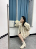 达芙妮马丁靴女切尔西短靴秋冬加绒2024新款法式粗跟复古英伦风瘦瘦靴 米色【单里】 38 实拍图