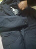 老爷车中老年人羽绒服男装冬季爸爸加厚中长款可脱卸内胆宽松大码外套衣 藏青色 4XL/195 实拍图