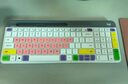升派 适用于 罗技专用 MK470 K580 台式机键盘保护膜无线笔记本电脑蓝牙膜贴罩套pebble MK470/K580五彩粉底膜 实拍图