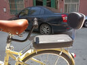 永久（FOREVER） 自行车后座椅山地车后座垫儿童座椅加厚舒适电动车通用后置座垫 靠背坐垫-黑色+扶手 实拍图