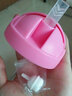 迪士尼PPSU宝宝学饮杯婴儿童水瓶鸭嘴吸管杯6-12个月喝水杯重力球喝奶瓶 两用】240ml/粉吸管杯+鸭嘴 实拍图