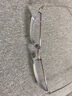 目匠纯钛近视眼镜男半框 防辐射眼镜框男女款超轻商务加宽大脸眼镜架 2020-银色 防蓝光配镜（1.56防蓝光镜片） 实拍图