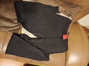 恒源祥羊毛裤男女100%纯羊毛裤薄款保暖裤中厚针织打底裤保暖内衣毛线裤 女中厚黑花灰 175 实拍图