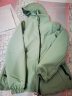 啄木鸟品牌短外套女春秋季2024年新款中年休闲两面穿夹克连帽上衣 豆绿 2XL（125-140斤） 晒单实拍图