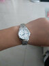冠琴（GUANQIN）手表女士腕表石英百搭学生风格夜光防水女士手表生日礼物送女朋友 精钢本色白面 实拍图