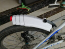 西骑者（WestBiking）自行车伸缩挡泥板带尾灯可调节山地车挡水骑行 白色 晒单实拍图