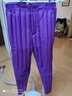雅鹿中年老年羽绒裤女内胆冬季鸭绒弹力高腰裤内穿裤子 紫色玫瑰花（膝部有盖） 3XL (180) 实拍图