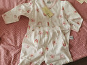 小青龙 男女童装 新生儿夏季薄款纯棉汗布长袖套装 婴幼儿衣服裤子 粉刺猬 73 (9-15个月/建议66-73cm) 实拍图