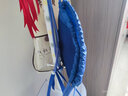 布简单时尚简约束口袋抽绳双肩包男女通用户外旅行背包折叠运动健身包 宝蓝色（大号） 实拍图