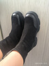 他她（TATA）喵爪靴2025冬季时装靴弹力靴女靴瘦瘦靴加绒短靴CEG01DZ4 CEG01DZ4黑色（绒面款） 37 实拍图