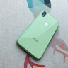 新爵 苹果x手机壳玻璃镜面iphone xs max xr液态硅胶防摔潮牌个性软全包超薄男女款 草紫色【钢化玻璃背板】 适用苹果X/XS【5.8英寸】 实拍图