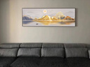 墨派卧室装饰画床头挂画现代简约轻奢酒店墙画客厅背景墙主卧房间壁画 旭日东升 160x50cm适合1.8米床晶瓷 实拍图