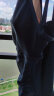 李宁（LI-NING）泳衣女士修身遮肚显瘦连体裙式温泉游泳衣保守大码泳装 020-1黑色 XL 实拍图