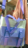 织兰书包初中女大容量高中大学生双肩背包韩版帆布系 紫色五件套（带白熊挂件+4枚徽章） 晒单实拍图