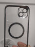 卡莱澳【不易发黄】苹果14Plus手机壳iphone14Plus/Max电镀磁吸保护套带镜头膜全包超薄防摔壳 黑色 实拍图
