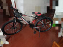 凤凰（Phoenix） 上海凤凰山地自行车成人男士女式学生变速宽胎越野赛车公路单车 铝架十刀轮粉【95%免安装】 26寸27速【全轴承+礼包】 实拍图