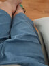 真维斯（Jeanswest）冰丝牛仔短裤男夏季薄款潮流休闲中裤外穿宽松天丝男士五分裤潮牌 浅蓝色 L 实拍图