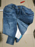 潮酷胖胖熊 牛仔裤男宽松直筒裤 秋冬季新款弹力大码牛仔长裤 070#（薄款） 34(2尺7) 实拍图