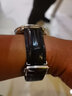 十瑞适用于OMEGA欧米茄表带鳄鱼皮表带真皮男碟飞超霸海马系列手表带 黑色银扣【折叠款】 20mm 实拍图