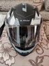 LS2头盔摩托车电动车全盔赛车机车电动踏板车头盔男女四季透气FF358 哑黑-灰迷彩坦克 L（头围建议55-56） 实拍图