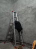 梯子加厚2米铝合金梯子家用梯子折叠梯双面人字梯工程梯伸缩楼梯爬扶梯康鹏梯具 2米人字梯--材料厚度3.0毫米 实拍图