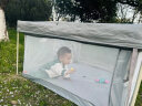 M-CASTLE免安装婴儿游戏围栏地上儿童游乐园爬爬垫栅栏客厅防护栏便携折叠 星空灰(长宽1.5*1.5米*高77cm) 实拍图