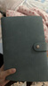 递乐多功能票据存单夹存折本银行存款储蓄单收纳本活页装汇票支票收据插页20张内页皮质款70893雾霾蓝 实拍图