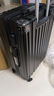 OEMG行李箱男士大容量拉杆箱结实耐用旅行箱女学生潮流密码箱硬壳皮箱 曜黑色【加厚PC箱体+防爆拉链】 24英寸【箱套贴纸+备用轮】 实拍图