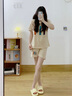 诺盾【带胸垫】女士睡衣女纯棉短袖时尚休闲夏天100%全棉家居服套装 实拍图