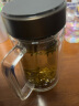 苏泊尔双层玻璃喝泡茶带把男女办公室大容量水杯子450ml乌木黑KC45HK10 实拍图