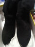 萱俪妮过膝长靴女秋冬季弹力袜靴显瘦高跟粗跟2025新款加绒面长筒棉靴子 黑色加绒5厘米跟 38 实拍图