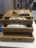 从简 普洱茶盒竹单层家用分茶盒竹制三层储茶盒储存盒功夫茶具配件 三层竹茶盒+檀木茶刀 实拍图