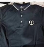印玛尼 工作服定制印字印logo polo定制翻领短袖工衣文化衫广告衫定做 【A款间色领】藏青 XL 实拍图