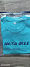 NASA GISS重磅260g纯棉短袖t恤男纯色圆领厚实不透纯白打底衫男女体恤上衣 蒂芙妮绿 S 体重85-110斤 实拍图
