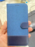多兰德iPhone6手机壳苹果8plus保护套Xs Max翻盖皮套全包防摔钱包插卡影音支架 蓝色 iphone XS MAX 实拍图
