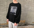 真维斯（Jeanswest） 卫衣男春秋季重磅青少年无帽宽松港风复古大码男女生圆领外套潮 浅米#黄昏街景D XL 【2025新色，拒绝撞衫】 实拍图